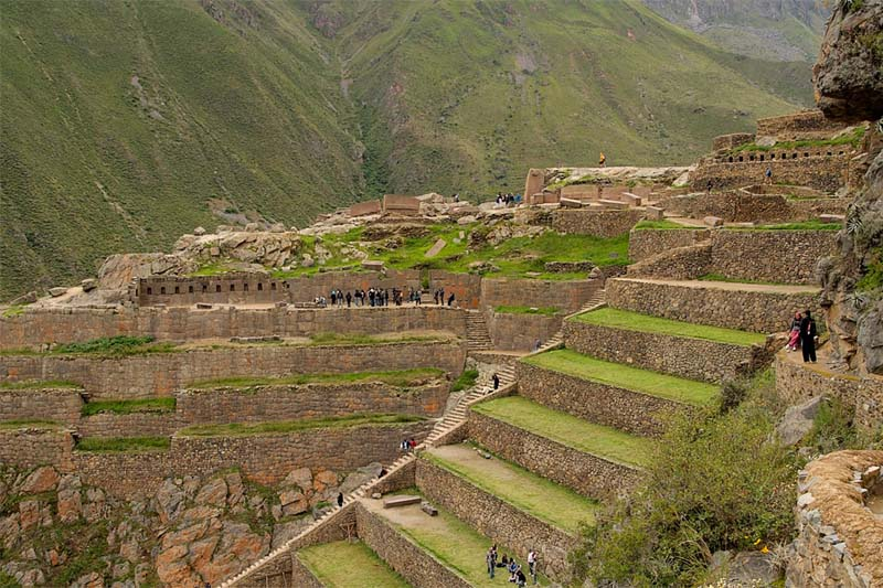 The Ollantaytambo Archaeological Site in the Sacred Valley of the Incas